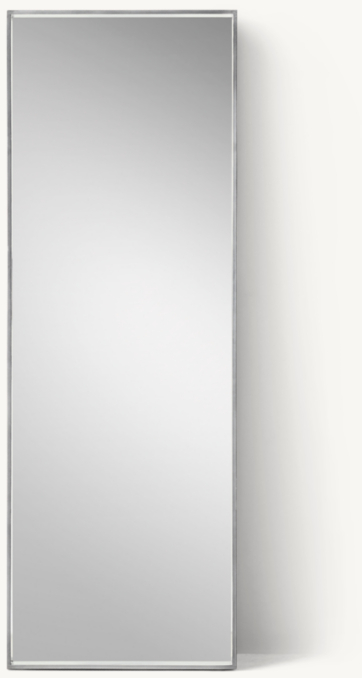Metal Dovetail Floor Mirror - Narrow Frame