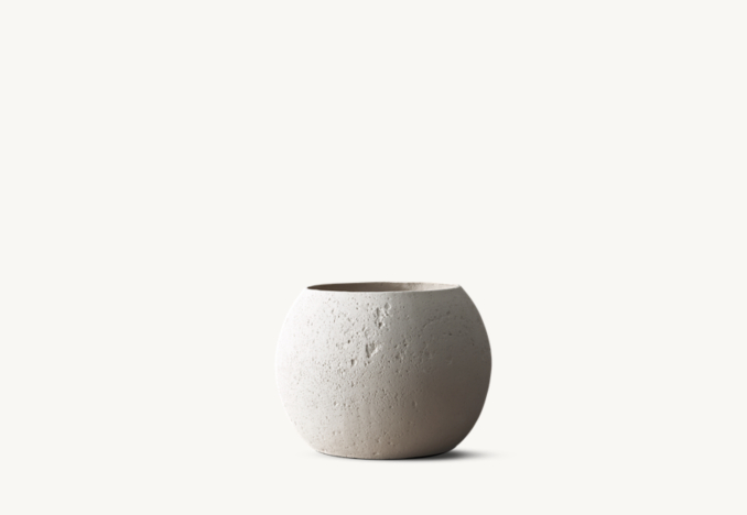 Front view of Organic Concrete Vessel - Large 