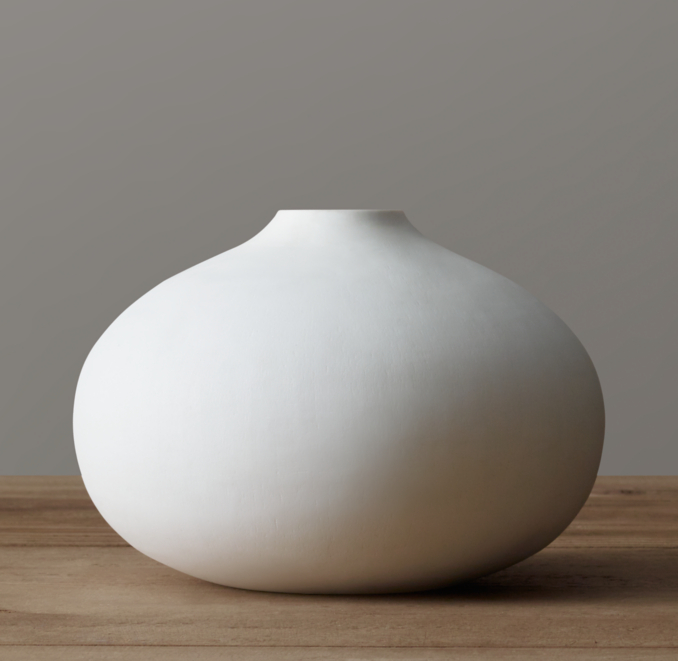 Matte White Glass Vase