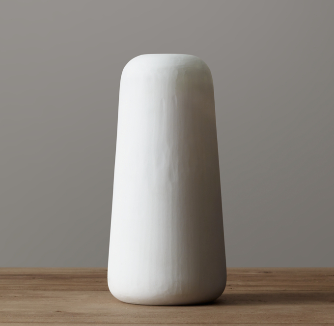 Matte White Glass Vase   Prod9290143 E18688396 F