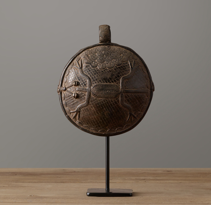 Front view of African Amulet Pendant - Crocodile 