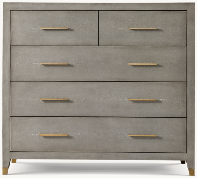 gray dresser with gold hardware Furniture of America Carissa Gray Dresser main image 0