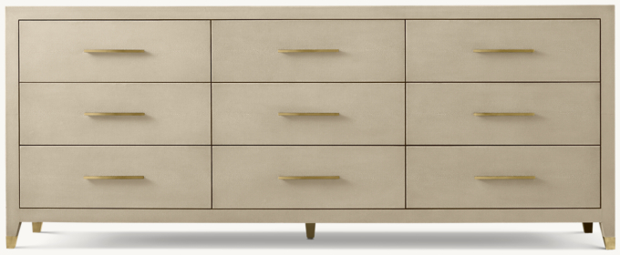 Graydon Shagreen 9-drawer Dresser