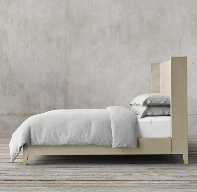 Graydon Shagreen Platform Bed
