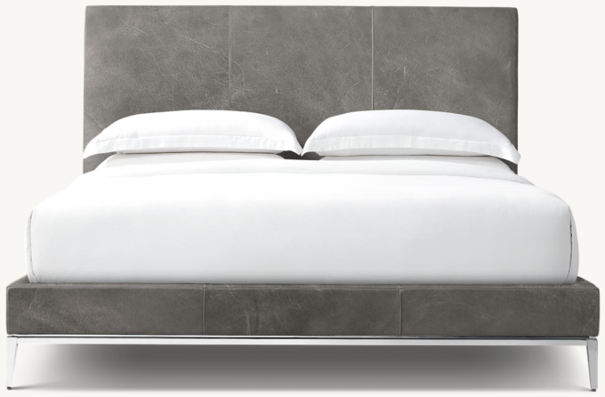 Restoration hardware deals leather headboard