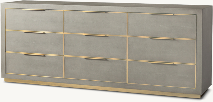 Cela Shagreen 9 drawer Dresser