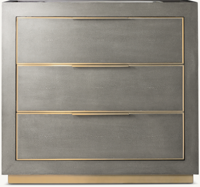 Front view of Cela Shagreen Single Vanity Base 