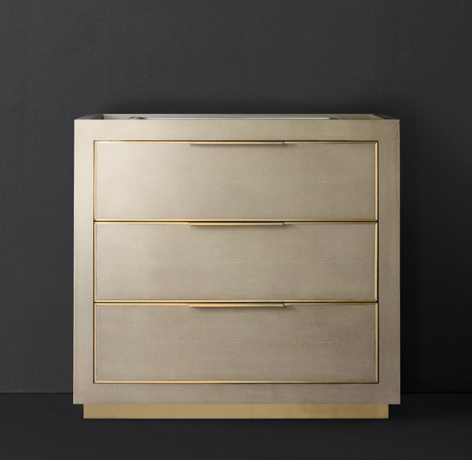 Cela Shagreen Single Vanity Base