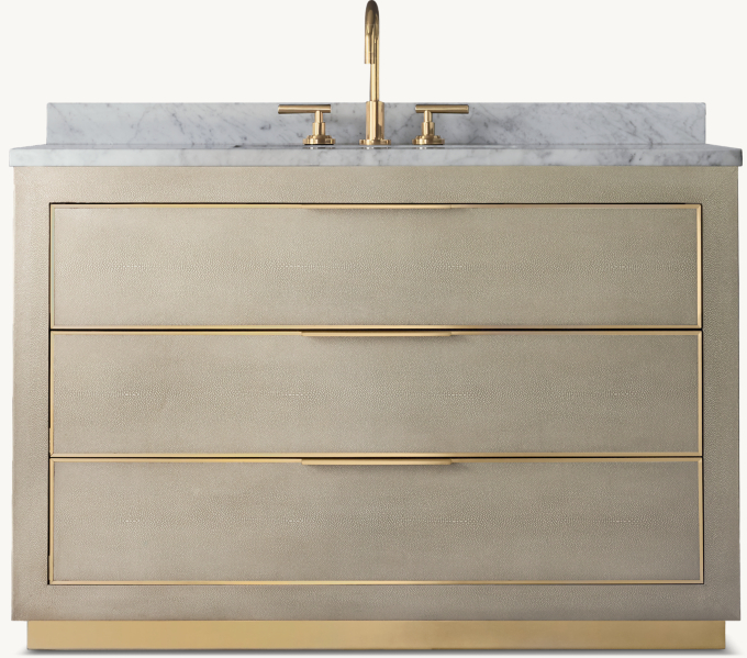 Cela Shagreen Single Extra-Wide Vanity