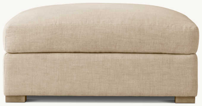 Belgian Track Arm Modular End-of-Sectional Ottoman