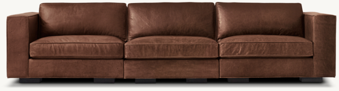Maddox Modular Leather 3-Piece Sofa