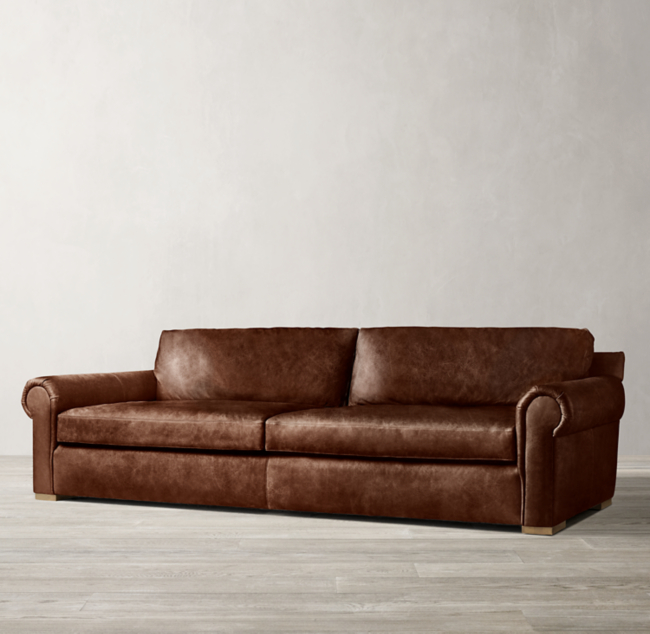 Restoration Hardware Lancaster Leather Sofa Reviews Baci Living Room