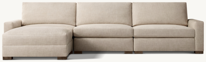 Maxwell Modular Left-Arm Sofa-Chaise Sectional