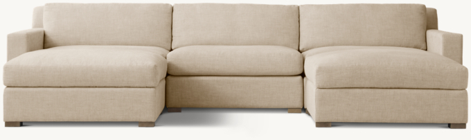 Belgian Modular Track Arm Customizable Sectional