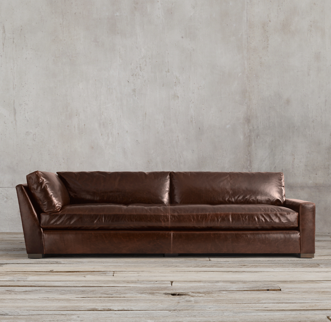Maxwell Leather RightArm Return Sofa