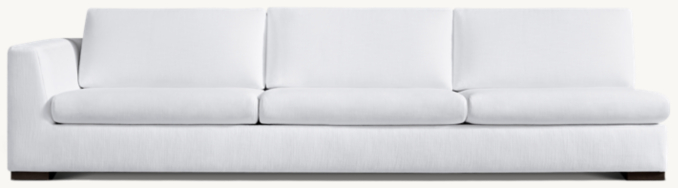 Front view of Modena Taper Arm Left-Arm Sofa 