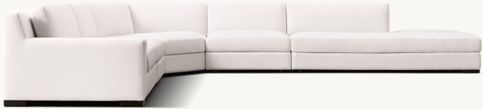 Modena Modular Track Arm Customizable Sectional