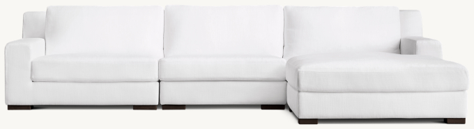 Modena Modular Track Arm Right-Arm Sofa-Chaise sectional