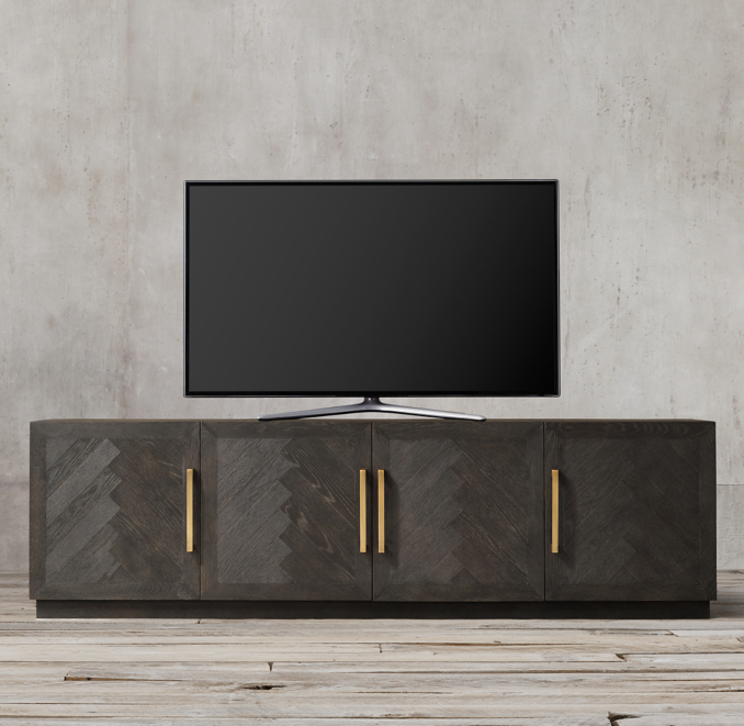 Herringbone 4Door Media Console