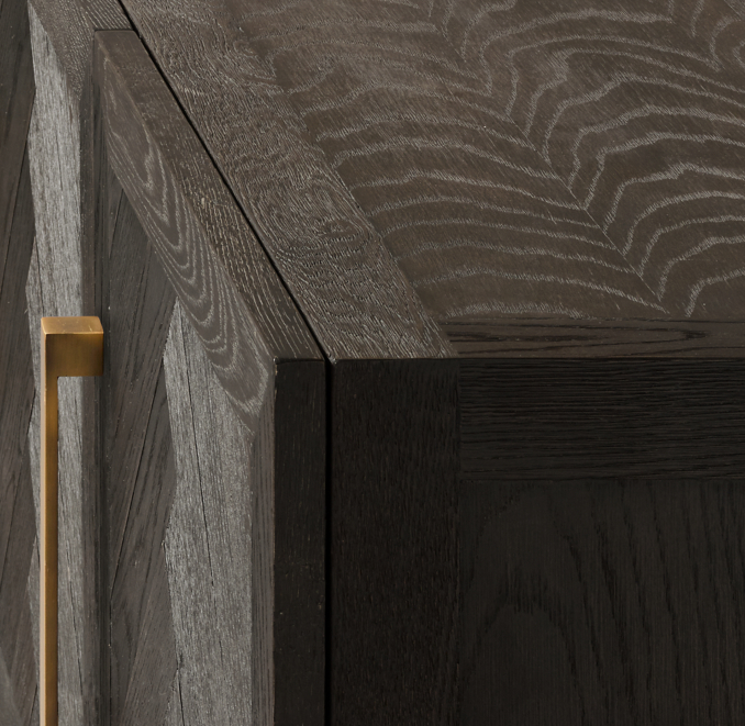 Herringbone 4Door Media Console