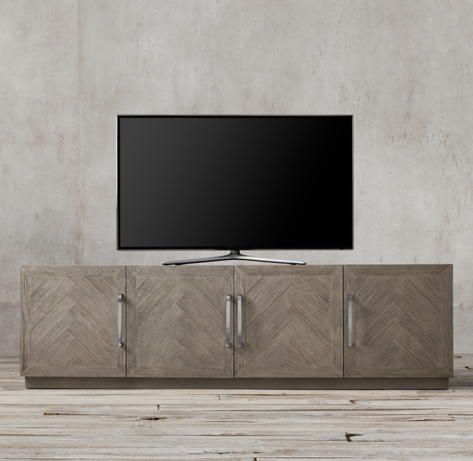 Herringbone 4Door Media Console