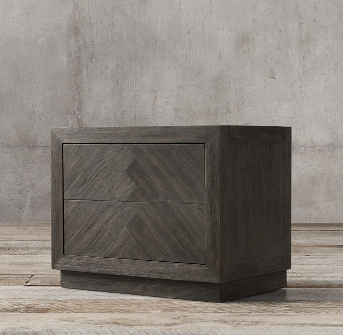 Herringbone Narrow Nightstand