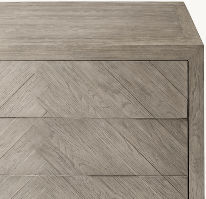 Restoration hardware on sale herringbone dresser