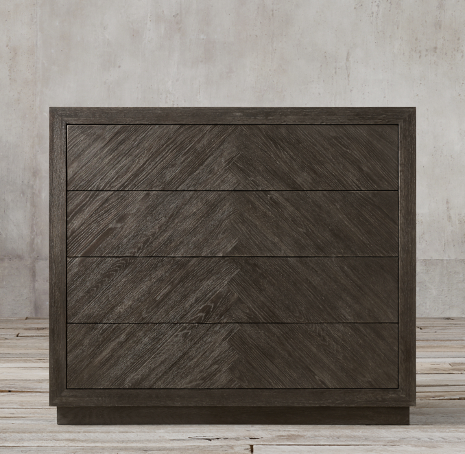 Herringbone 4drawer Dresser