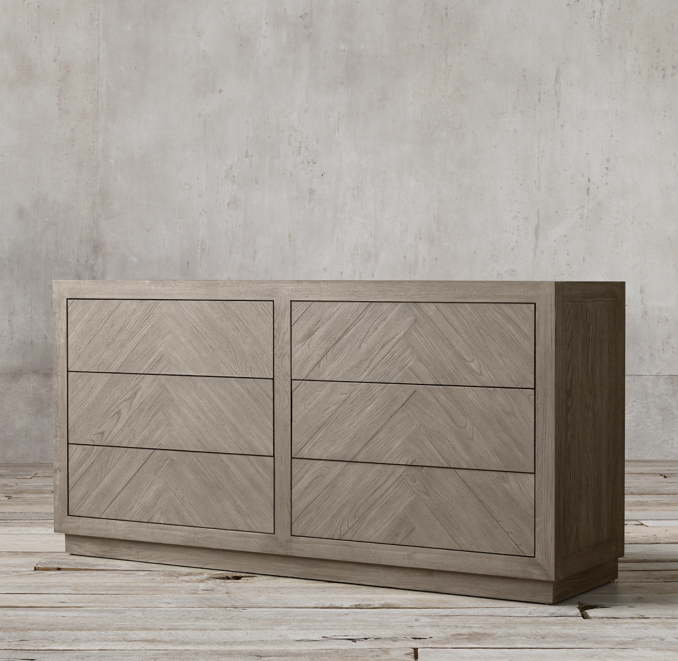 Herringbone 6drawer Dresser