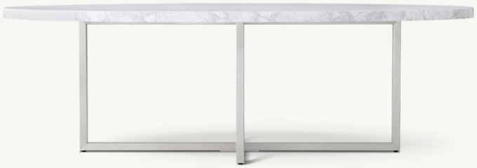 Torano Marble Oval Dining Table RH