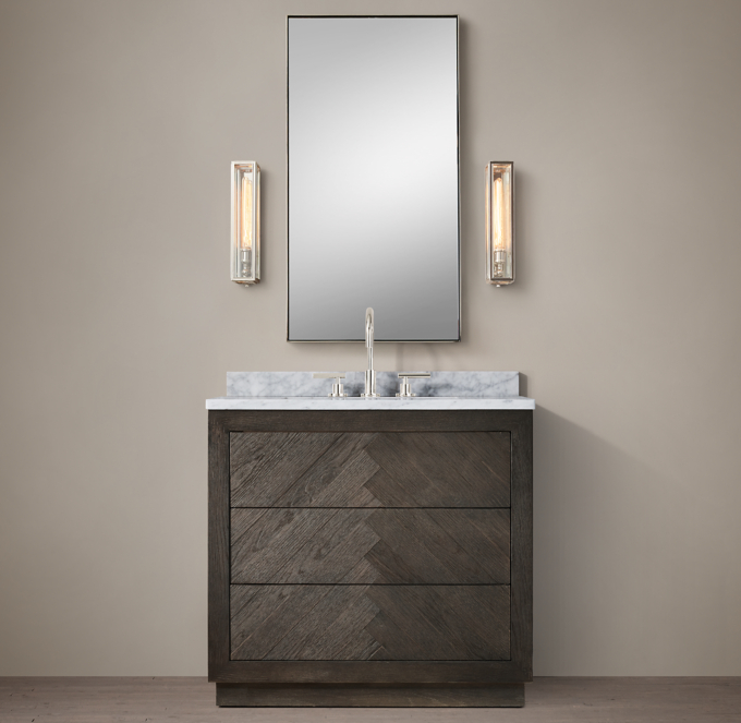 Restoration Hardware Single Sink Bathroom Vanity