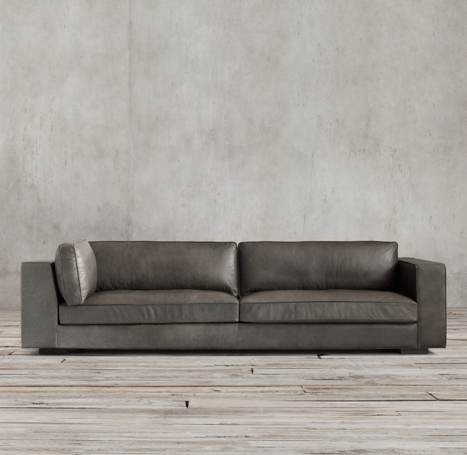Maddox Leather RightArm Return Sofa
