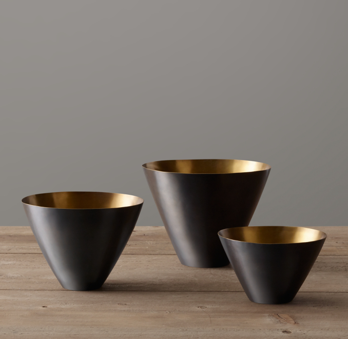 TwoToned Solid Brass Vessel Collection