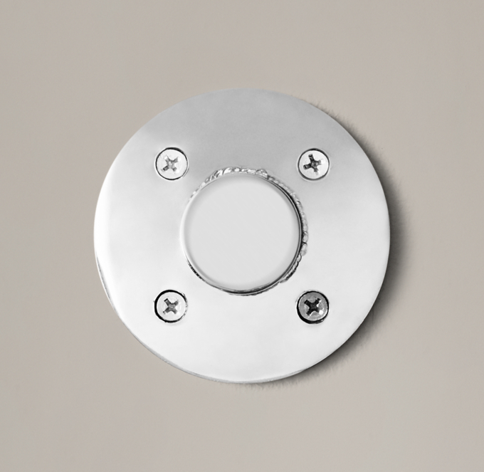 Round Ledge Bracket Polished Nickel