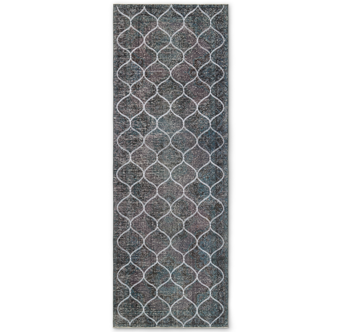Embroidered Vintage Rug - 4'7