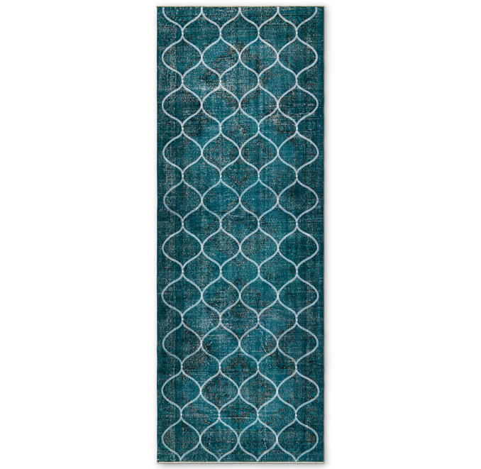 Embroidered Vintage Rug - 4'7
