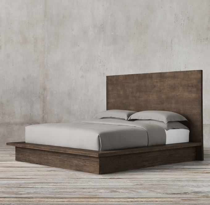 Reclaimed Russian Oak Platform Bed 