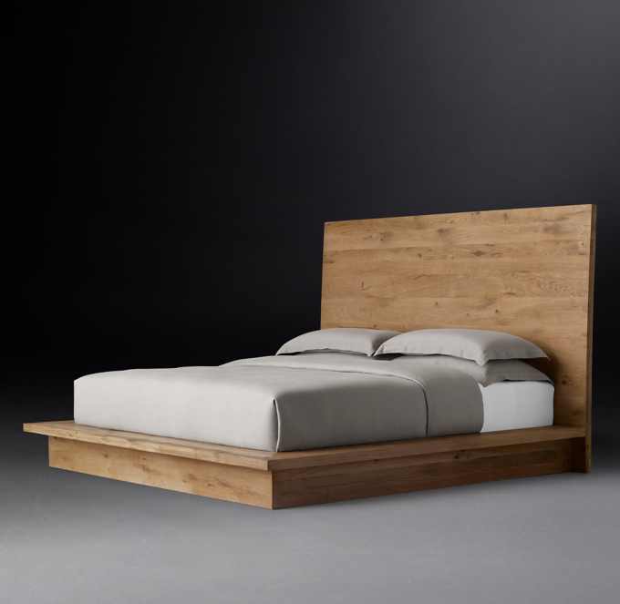 Reclaimed Russian Oak Platform Bed 