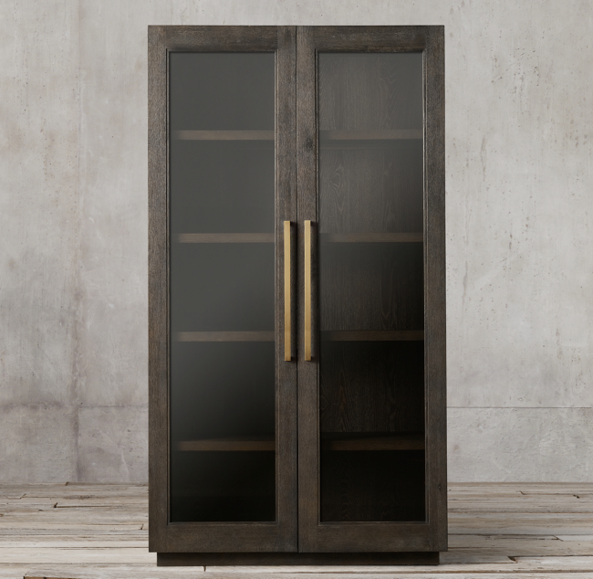 Grand Framed Glass Double Door Cabinet