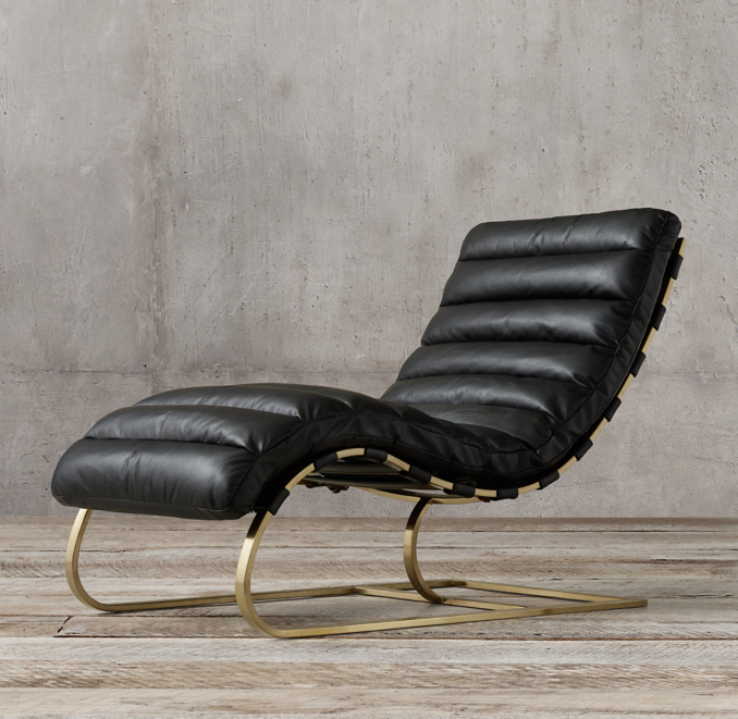 Three Quarter view of Oviedo Leather Chair 
