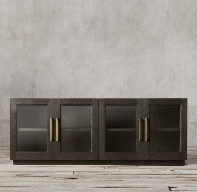 Grand Framed Glass 4 Door Sideboard