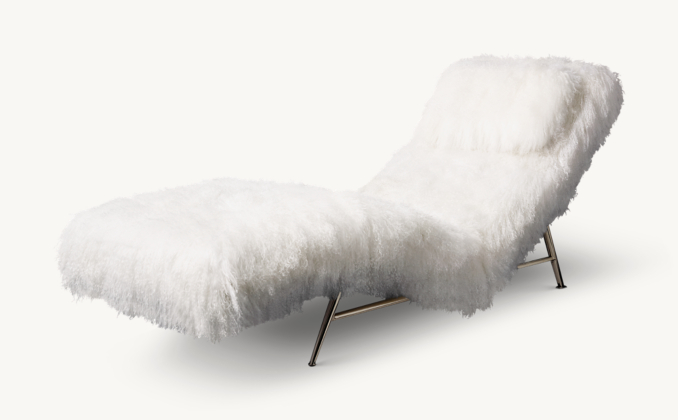 Milo Baughman Model #149, 1953 Tibetan Wool Chaise | RH