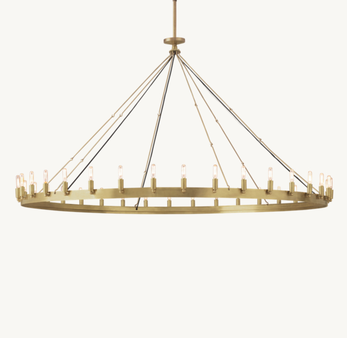 Camino Vintage Filament Round Chandelier 73\"
