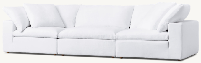 Restoration hardware white store cloud couch