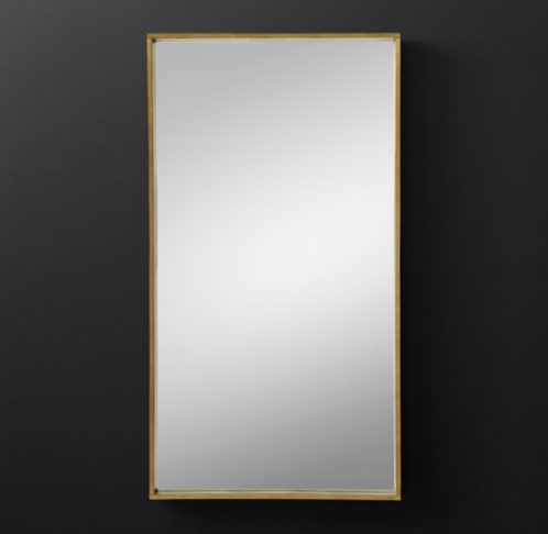 Restoration Hardware Louis Philippe Gilt Leaner Mirror - Transitional -  Bathroom