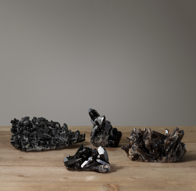 Quartz Crystal Formation Collection Black Smoke