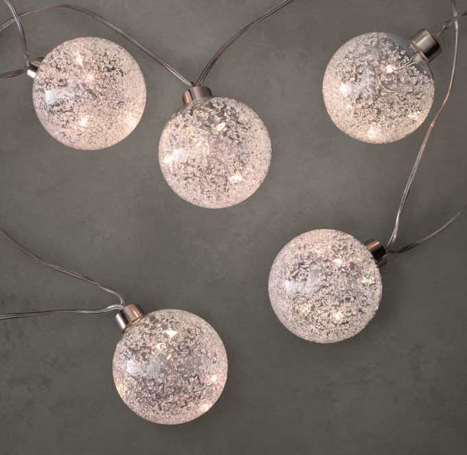 Northern Globe String Lights Large - Silver