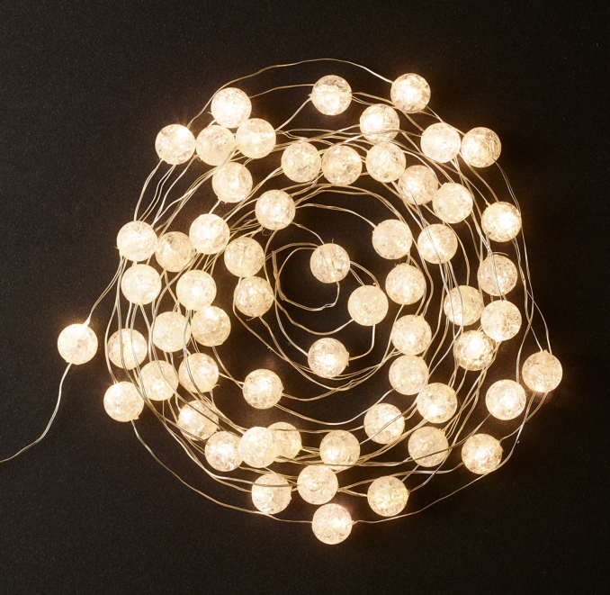 Northern Starlit Crystalline String Lights | RH