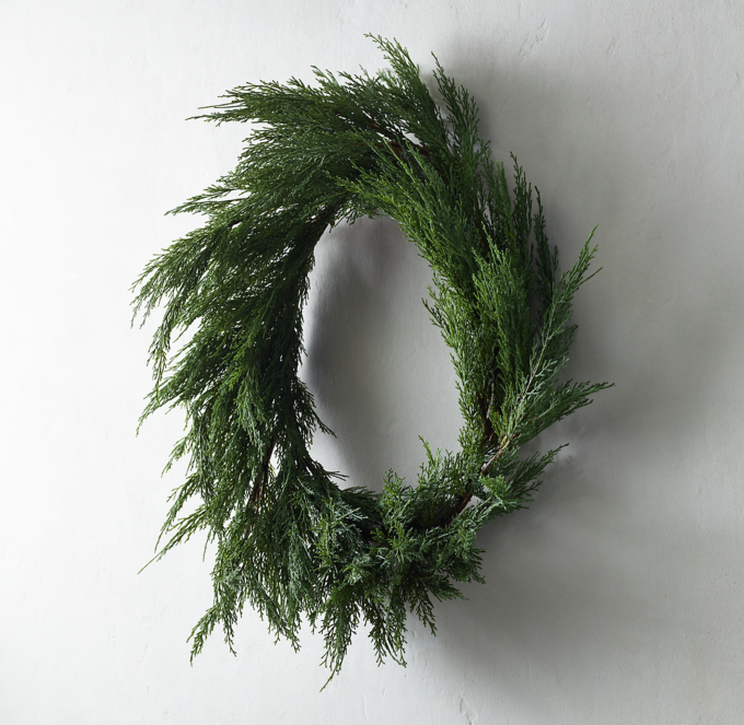 Faux Juniper Wreath - 30