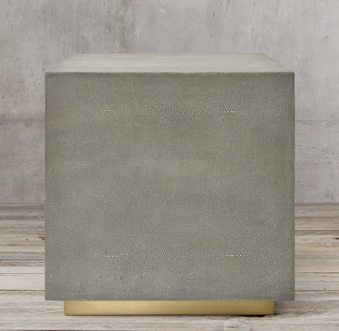 Graydon Shagreen Plinth Side Table